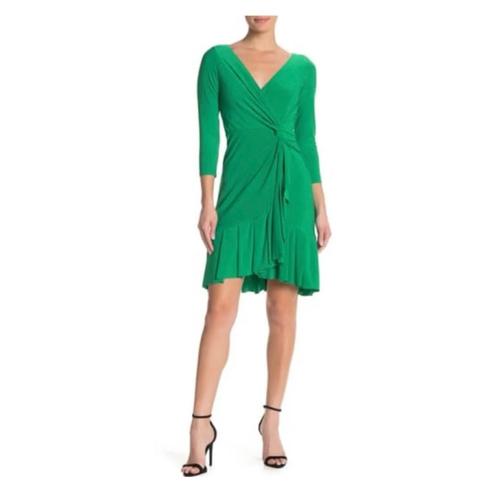 Gorgeous green Marina Nordstrom Rack Marina faux wrap dress
